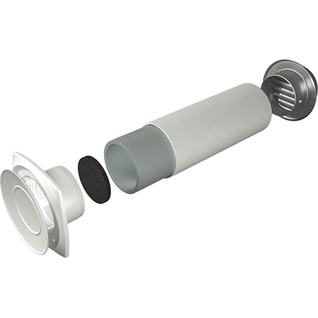 Клапан приточный КП, ВМ, ВП, фильтр G3, АПП, L0,5м, D125, ERA