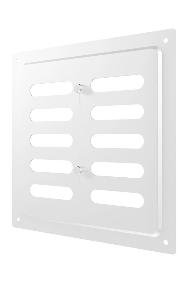 Решетка вентиляционная MER регулируемая 175х175 окрашенная сталь белый ERA