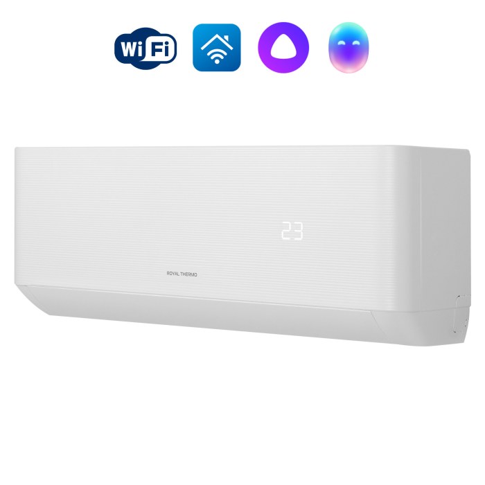 Сплит-система инверторного типа Royal Thermo Diamond DC RTDI-24HN8/Wi-Fi комплект