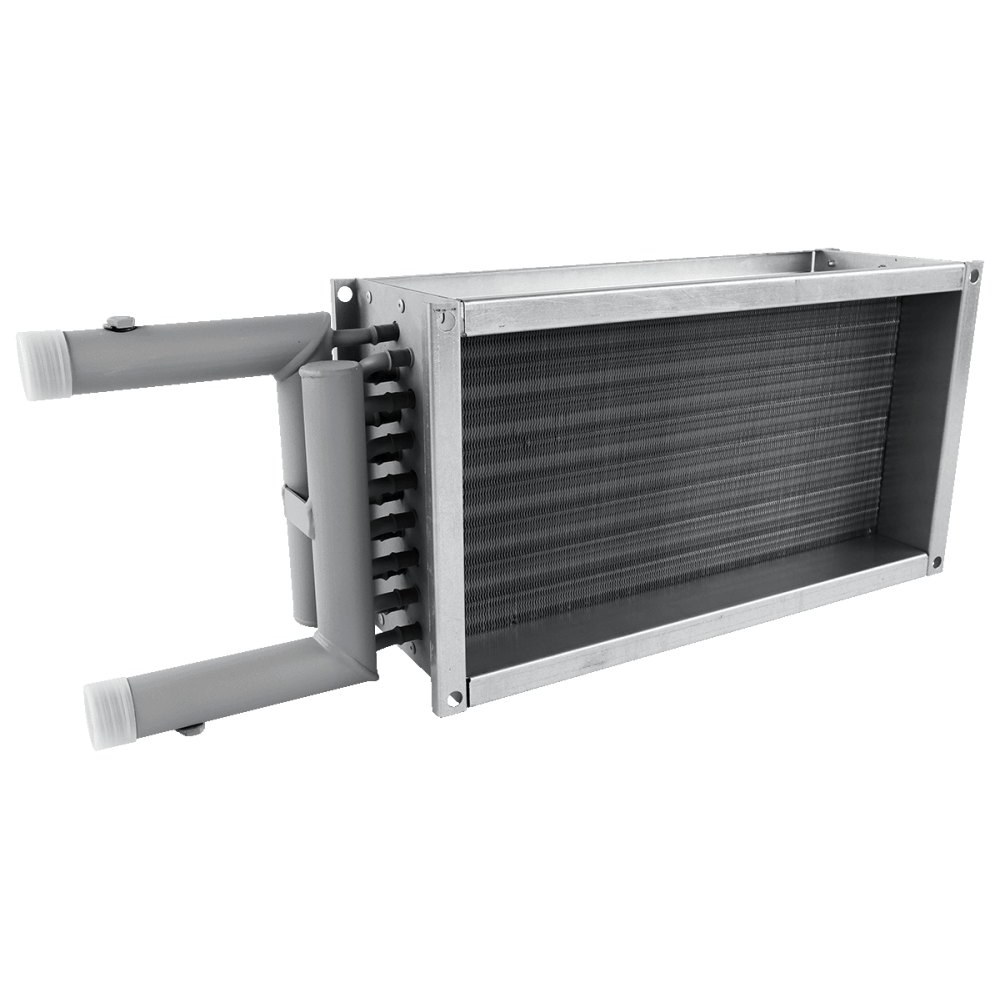 Водяной нагреватель для прямоугольных каналов ZILON ZWS 400x200-3
