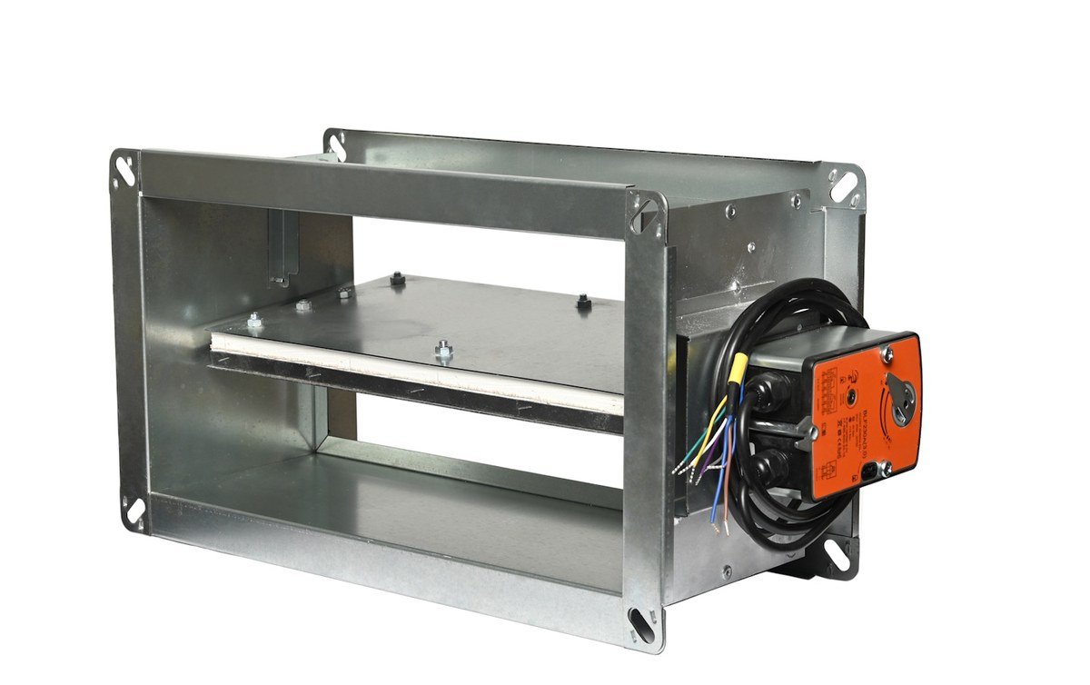 Клапан противопожарный ВЕЛЕС ОЗП EI 120 НО LS(220) 900×900 канальный