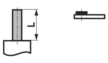 CM24-SR-F-T-R — Длина вала